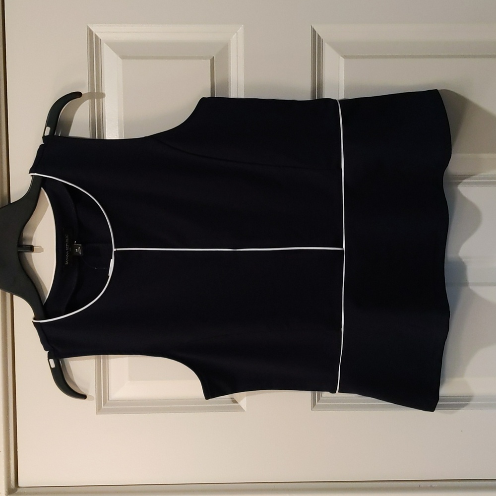 Navy Peplum Top from Banana Republic Size M